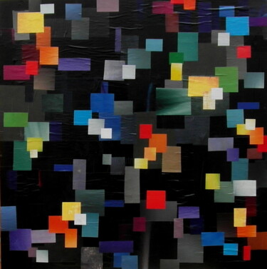 Painting titled "Píxeles" by Mi-Guel, Original Artwork