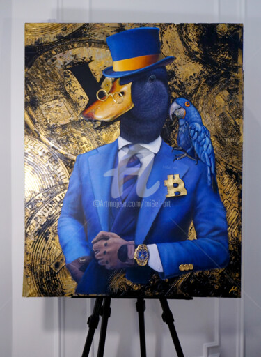 Картина под названием "Mister Scrooge" - Mi6el_art, Подлинное произведение искусства, Акрил