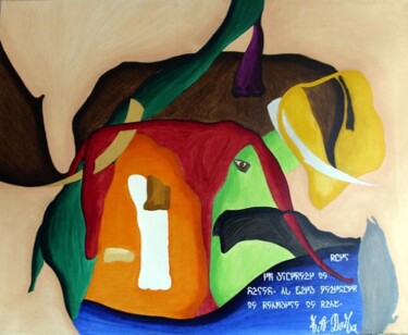 Peinture intitulée "PRIX DE LA PAIX" par Mia Doma, Œuvre d'art originale, Huile