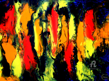 Painting titled "Abstract Painting -…" by Mia Phlor, Original Artwork, Acrylic
