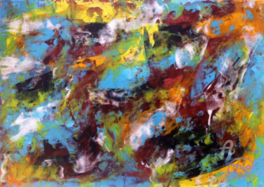 Peinture intitulée "Abstract Painting C…" par Mia Phlor, Œuvre d'art originale, Acrylique