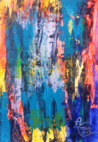 "Abstract Painting C…" başlıklı Tablo Mia Phlor tarafından, Orijinal sanat, Akrilik