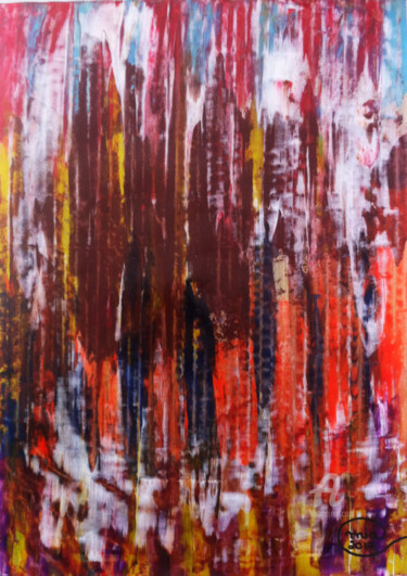 Картина под названием "Abstract Contempora…" - Mia Phlor, Подлинное произведение искусства, Акрил