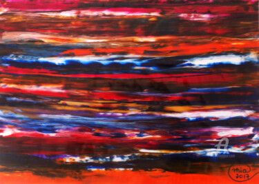 Pittura intitolato "Abstract Contempora…" da Mia Phlor, Opera d'arte originale, Acrilico