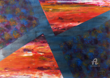 Malarstwo zatytułowany „Abstract Contempora…” autorstwa Mia Phlor, Oryginalna praca, Akryl