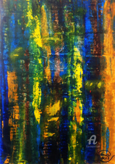 Malerei mit dem Titel "Abstract Contempora…" von Mia Phlor, Original-Kunstwerk, Acryl