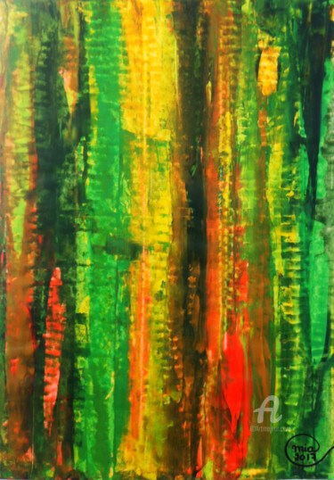 Painting titled "Abstract Contempora…" by Mia Phlor, Original Artwork, Acrylic