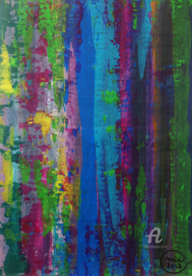 Painting titled "Original Art - Abst…" by Mia Phlor, Original Artwork, Acrylic