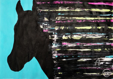 Картина под названием "Original Abstract A…" - Mia Phlor, Подлинное произведение искусства, Акрил