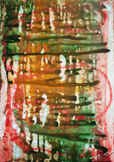 Peinture intitulée "Original Abstract A…" par Mia Phlor, Œuvre d'art originale, Acrylique