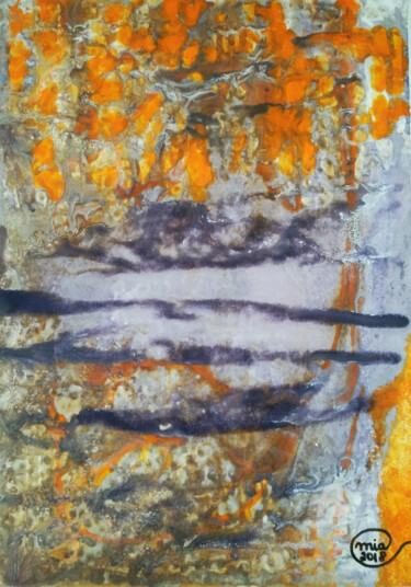 Schilderij getiteld "Original Abstract A…" door Mia Phlor, Origineel Kunstwerk, Acryl