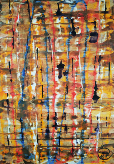 Pittura intitolato "Original Abstract A…" da Mia Phlor, Opera d'arte originale, Acrilico