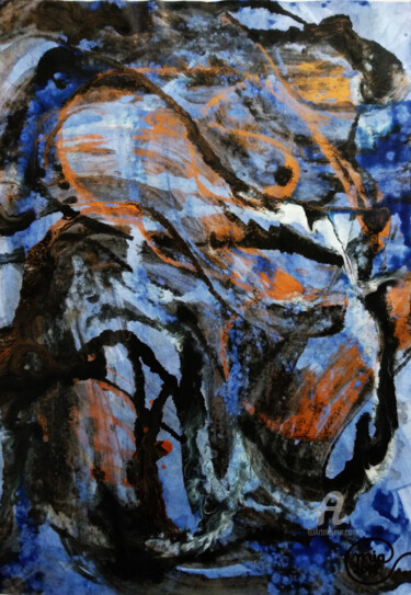 Ζωγραφική με τίτλο "Rothko Original Abs…" από Mia Phlor, Αυθεντικά έργα τέχνης, Ακρυλικό