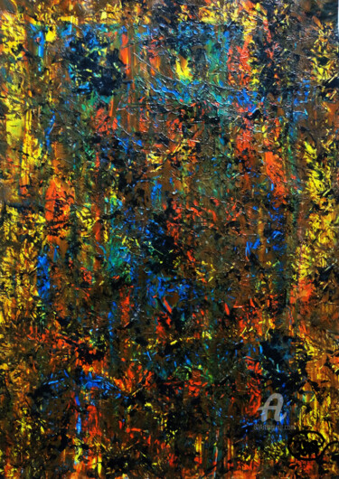 Ζωγραφική με τίτλο "Original Abstract A…" από Mia Phlor, Αυθεντικά έργα τέχνης, Ακρυλικό