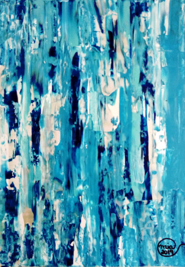 Картина под названием "New! Pollock Inspir…" - Mia Phlor, Подлинное произведение искусства, Акрил