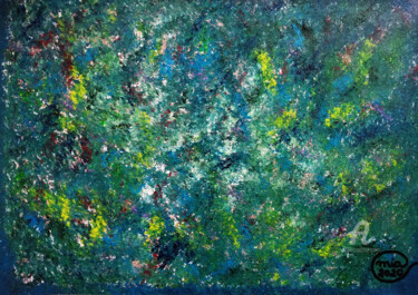 Peinture intitulée "New! Pollock Inspir…" par Mia Phlor, Œuvre d'art originale, Acrylique