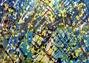 Malerei mit dem Titel "Modern Abstract Art…" von Mia Phlor, Original-Kunstwerk, Acryl