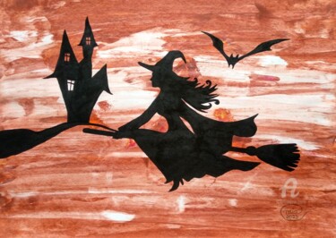 Ζωγραφική με τίτλο "Believe & Imagine C…" από Mia Phlor, Αυθεντικά έργα τέχνης, Ακρυλικό