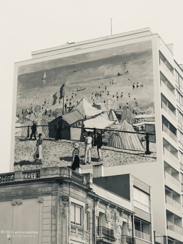 Photographie intitulée "Eté, la plage des S…" par Mia Art-Creation, Œuvre d'art originale, Photographie numérique