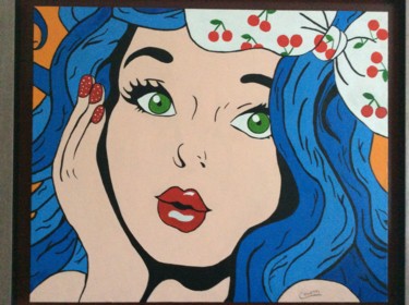 Pintura titulada "Pop art girl" por Coletti, Obra de arte original, Acrílico