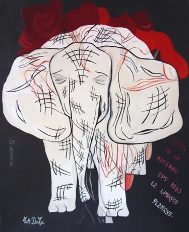 Peinture intitulée "LE SAGE" par Mia Doma, Œuvre d'art originale, Huile