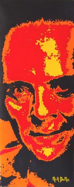 Painting titled "Anthony HOPKINS" by Mia Doma, Original Artwork, Oil
