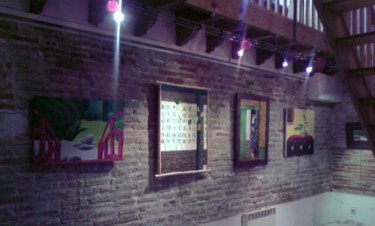Peinture intitulée "Espace Halle et Art…" par Chrystel Mialet, Œuvre d'art originale