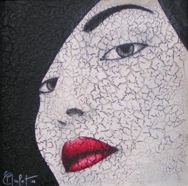 Peinture intitulée "regard" par Chrystel Mialet, Œuvre d'art originale