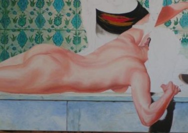 Peinture intitulée "massage selon massa…" par Chrystel Mialet, Œuvre d'art originale