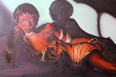 Pittura intitolato "Innocente sensualità" da Micaela Zannoni, Opera d'arte originale, Olio