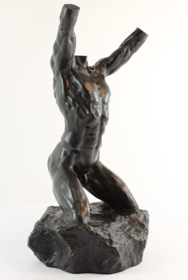 Sculpture titled "Male torso one" by Michael A. Craig, Original Artwork, Resin