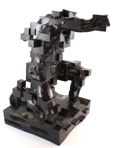 「Enigma (version one)」というタイトルの彫刻 Michael A. Craigによって, オリジナルのアートワーク, 樹脂