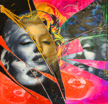 Schilderij getiteld "Untitled (Marilyn M…" door Michael Andrew Law, Origineel Kunstwerk, Acryl