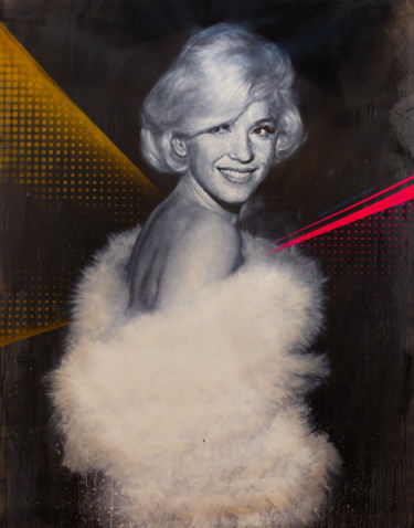 Картина под названием "Untitled (Marilyn M…" - Michael Andrew Law, Подлинное произведение искусства, Акрил