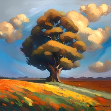 Digitale Kunst mit dem Titel "Tree" von Michael C Bertsch, Original-Kunstwerk, 2D digitale Arbeit