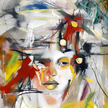 Pintura titulada "Interchange Retro" por Michael Cheung, Obra de arte original, Acrílico Montado en Bastidor de camilla de m…