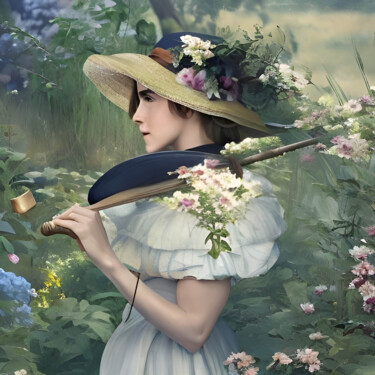 Pintura titulada "Spring retro" por Michael Cheung, Obra de arte original, Acrílico Montado en Bastidor de camilla de madera