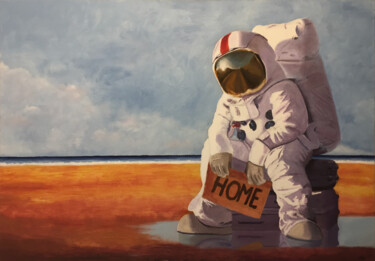 Peinture intitulée "Home" par Michaël D'Auria, Œuvre d'art originale, Huile
