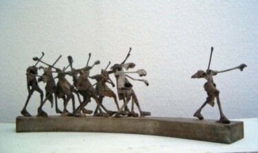 Скульптура под названием "le chemin n° II" - Michael Dumont, Подлинное произведение искусства, Металлы