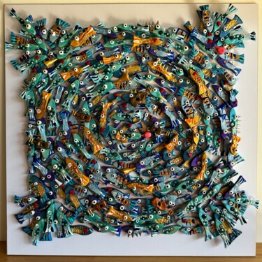 Картина под названием "Sea Symphony" - Michael Fantozzi, Подлинное произведение искусства, Акрил