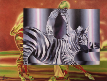 Painting titled "Circus -2" by Michael Hazin, Original Artwork, Oil