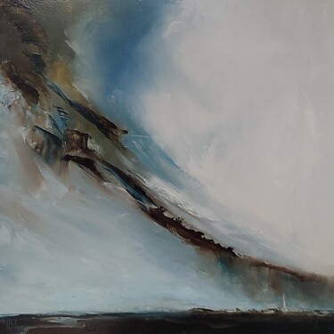 Pintura intitulada "Rain Over Salisbury" por Michael Hemming, Obras de arte originais, Óleo