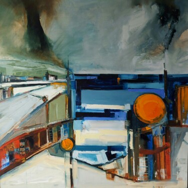 Malerei mit dem Titel "Portwall" von Michael Hemming, Original-Kunstwerk, Öl