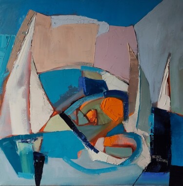 Картина под названием "Lulworth Yachts" - Michael Hemming, Подлинное произведение искусства, Масло