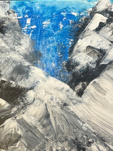 Schilderij getiteld "Ausflug ins Gebirge" door Michael Henning, Origineel Kunstwerk, Acryl