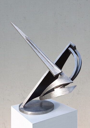 Sculpture titled "ZEN" by Michael Hitschold, Original Artwork, Metals