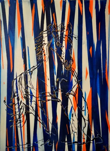 Картина под названием "La liberté" - Michael Jiliak, Подлинное произведение искусства, Акрил