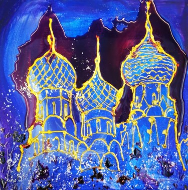 绘画 标题为“Temple de l'air” 由Michael Jiliak, 原创艺术品, 丙烯
