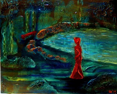 Malerei mit dem Titel "revenir aux premier…" von Michael Jiliak, Original-Kunstwerk, Öl