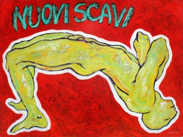 Painting titled "NUOVI SCAVI" by Michael Lawrence, Original Artwork, Acrylic